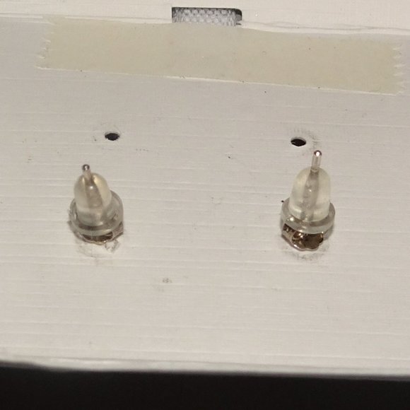 Tabitha Webb Sterling Silver Disco Ball Stud Pierced Earrings - Picture 3 of 3